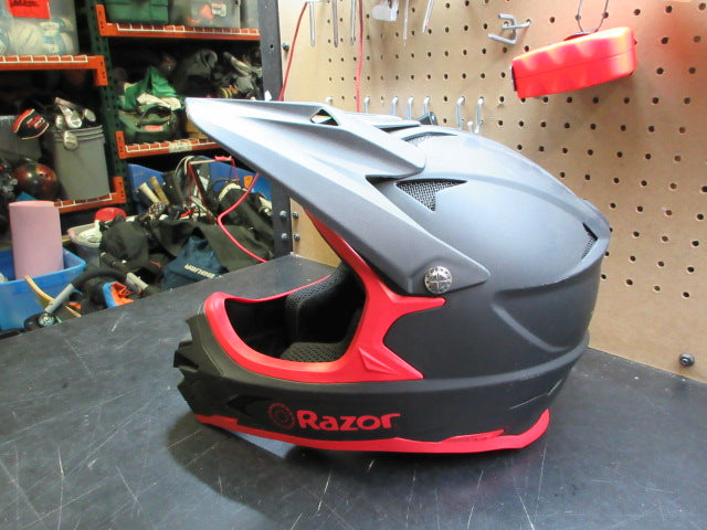 Load image into Gallery viewer, Used Razor Motorcross Helmet - Size Medium
