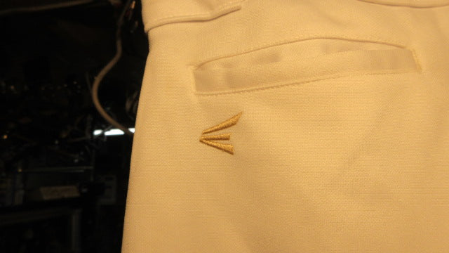 Load image into Gallery viewer, Used Easton Knicker Baseball Pants W/ Black Braid Youth XL - White
