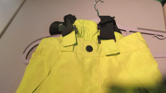 Load image into Gallery viewer, Used Youth Crivit Snow Pants w/ Suspenders Size 2-4 Black imperfections back of
