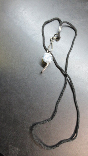 Used Metal Whistle W/ Lanyard