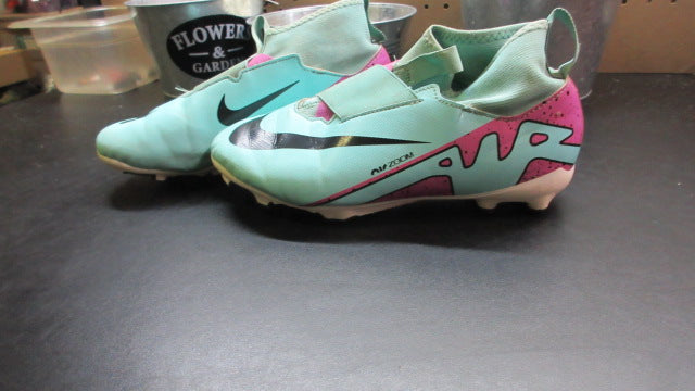 Load image into Gallery viewer, Used Nike Air Zoom Mercurial Soccer Cleats Size Youth 5.5 - Blue
