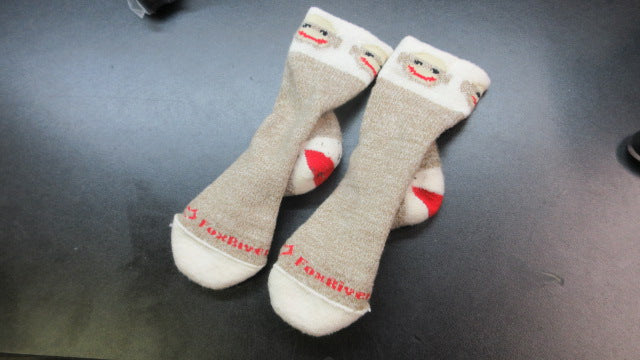 Load image into Gallery viewer, Used Fox River Red Heel Sock Monkey Socks Size Youth
