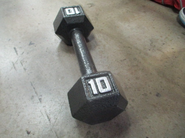 Load image into Gallery viewer, Used 10LB Cast Iron Hex Dumbbell
