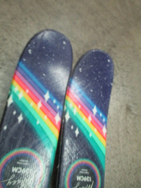 Used K2 Missy 139CM Junior Downhill Skis W/ Marker Bindings