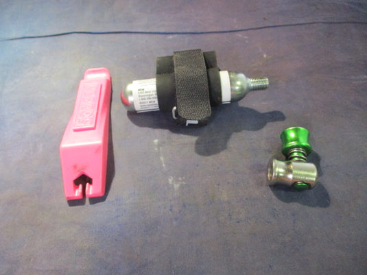 Used Bike Tire C02 Inflator, MSW Air Cartridge & Lezyne Strap & Bike Tire Lever