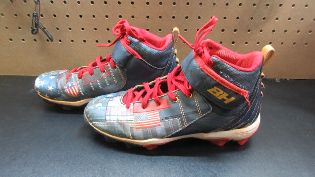 Load image into Gallery viewer, Used Under Armour BH American Flag Baseball Cleats - Size Youth 5.5
