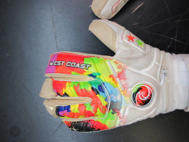 Load image into Gallery viewer, Used West Coast Spyder X Sunset Goalkeeper Gloves - Size 6
