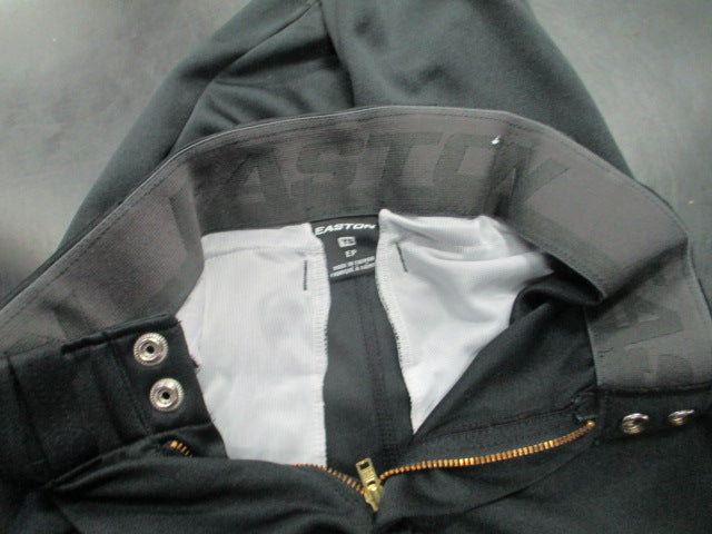 Load image into Gallery viewer, Used Easton Tapered Open Bottom Black Pants Size Youth Small
