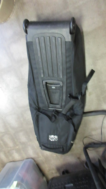 Used Callaway Golf Bag Travel Bag w/ Wheels - wear on corners & cracked plastic