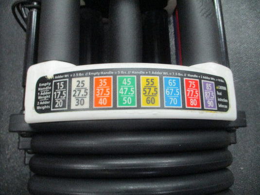 Used PowerBlock 90lb Adjustable Urethane Dumbbell Set