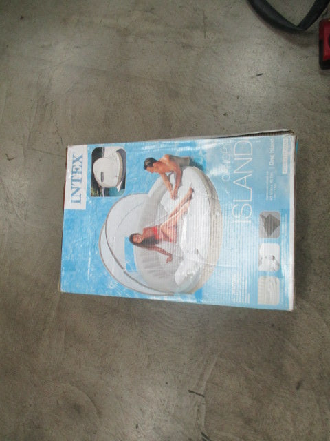 Used Intex Canopy Island Inflatable Pool Float