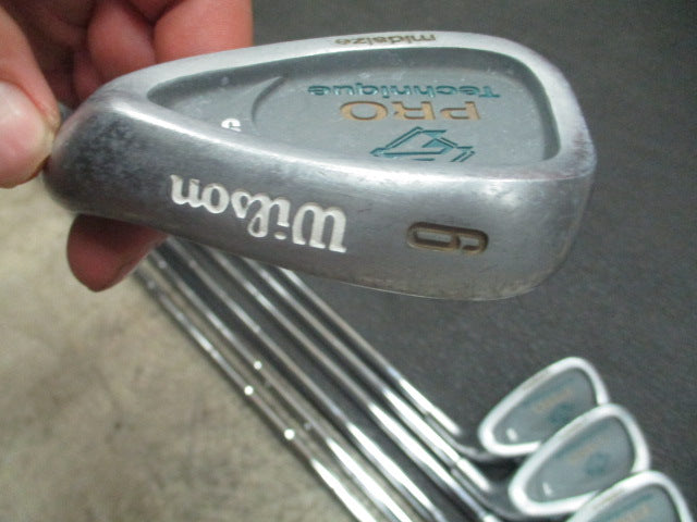 Load image into Gallery viewer, Used Wilson Pro Technique Iron Set 3-9, PW, Driver, 5 Wood, 3 Wood - RH
