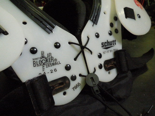 Load image into Gallery viewer, Used Schutt Jr Blocker Youth Shoulder Pads Size XXSmall 10-11" 60-75 lbs
