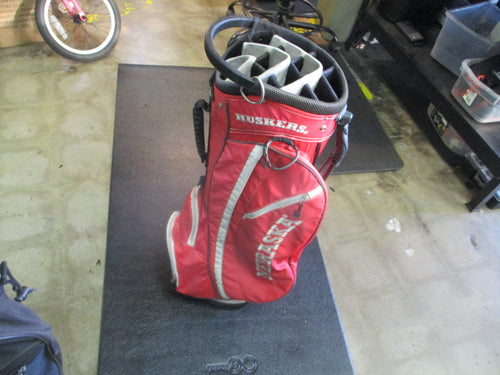 Used Team Golf Huskers Golf Stand Bag Missimg Shoulder Strap