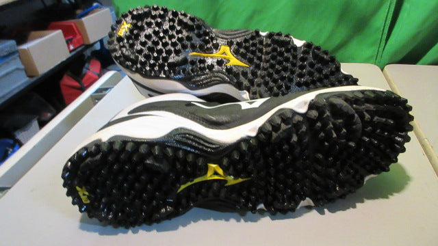 Load image into Gallery viewer, Used Mizuno Baseball Turf Shoes Black/ White Size - 13
