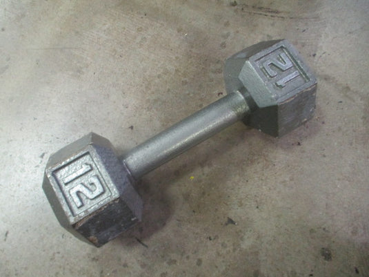 Used 12lb Cast Iron Dumbbell