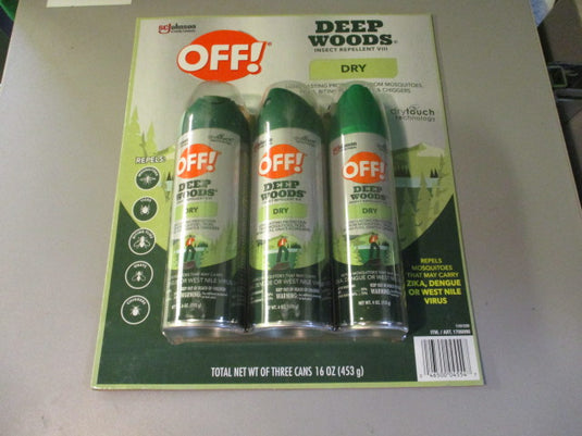 New Off! Deep Woods Insect Repellent 3 Pack