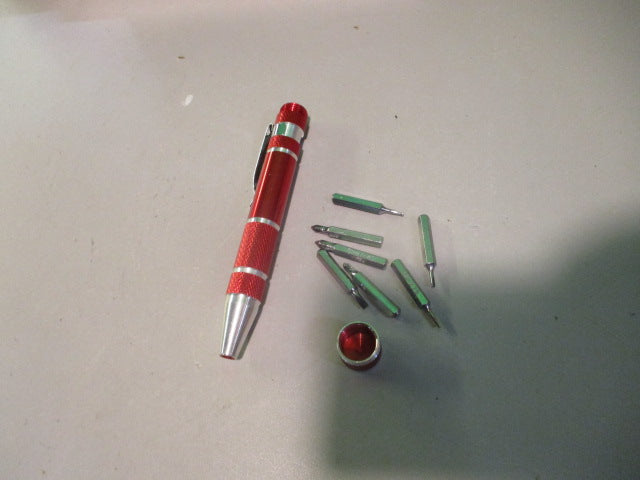 Load image into Gallery viewer, Used Kikkerland 8 in 1 Hand Mini Pen Screwdriver
