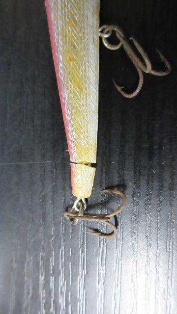 Used Pink & Silver Fishing Lure - snapped on end