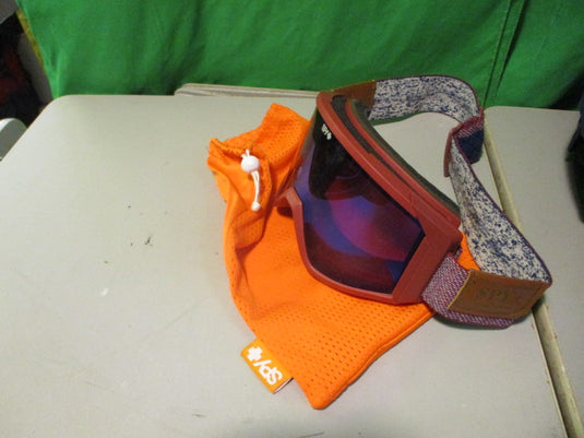 Used Spy Plus Orange Snowboarding Goggles
