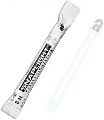 New Cyalume Snaplight 6" Saftey Light Stick - White