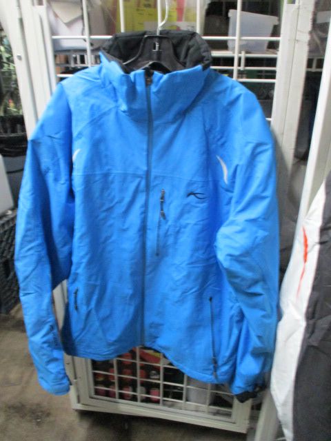 Used KJUS Lasse Blue Snow Jacket Size 56 / Adult Size 2XL - small pen marks