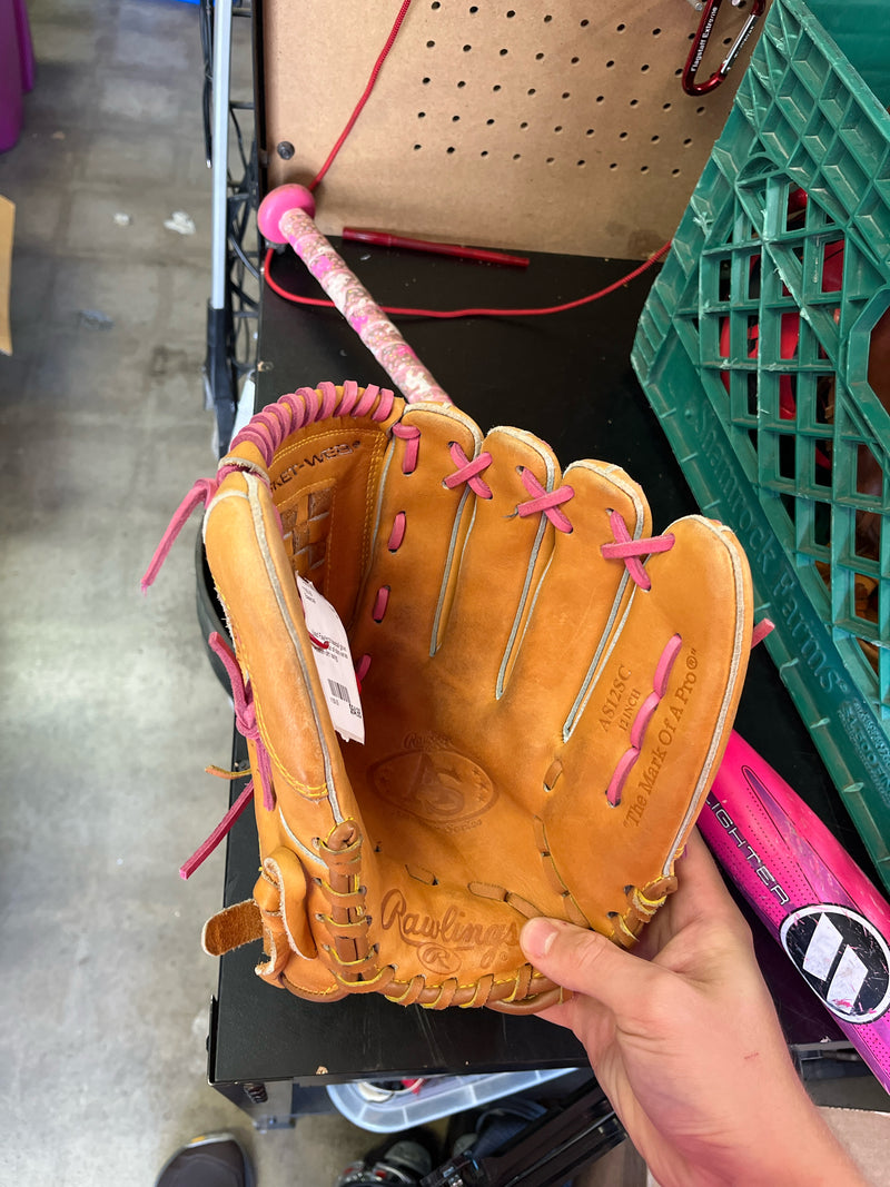Load image into Gallery viewer, Used Rawlings baseball glove fastback model all stars series +custom pink lacing
