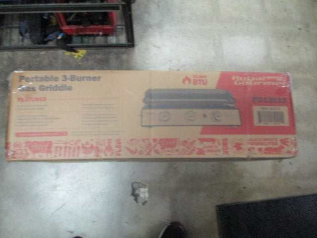 Load image into Gallery viewer, Royal Gourmet Portable 3-Burner 25,500 BTU Gas Griddle New In Box
