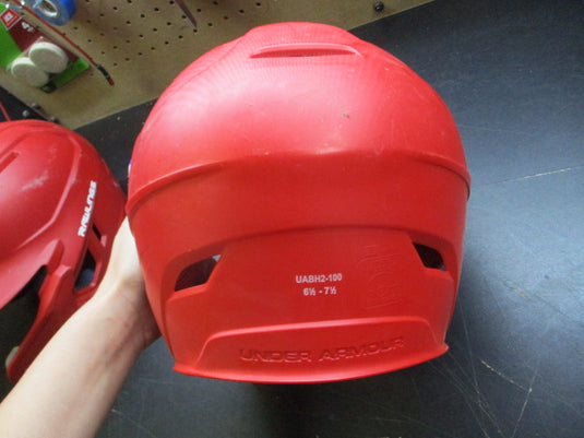 Used Under Armour Converge Batting Helmet W/ Jaw Guard - 6 1/2 - 7 1/2