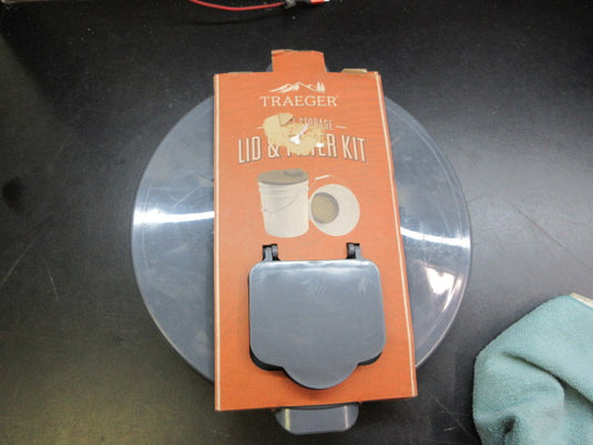 Used Traeger Pellet Storage Lid & Filter Kit