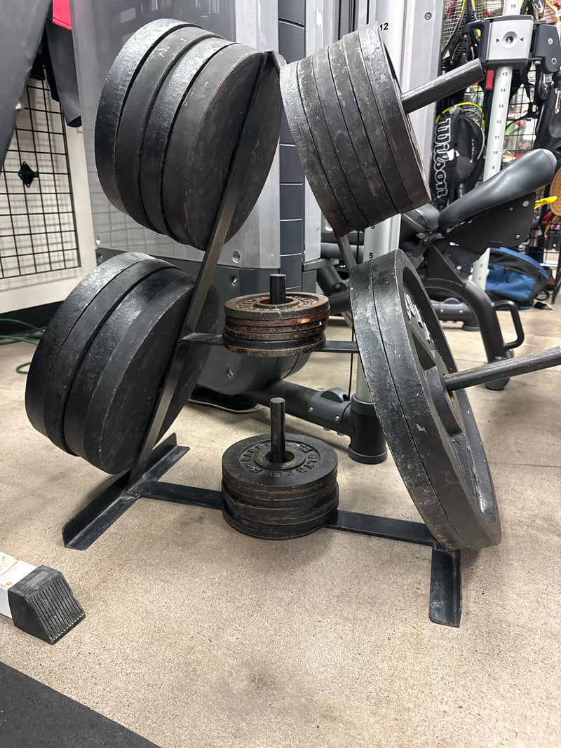 Load image into Gallery viewer, Used Cast Iron Plate Tree with 6 Prongs
