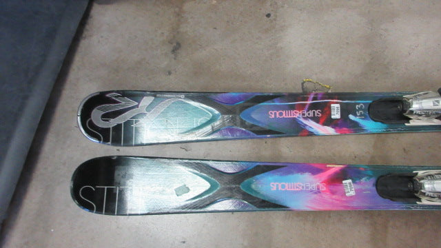 Load image into Gallery viewer, Used K2 Superstitious Downhill Skis w/ Marker Bindings Size 153cm
