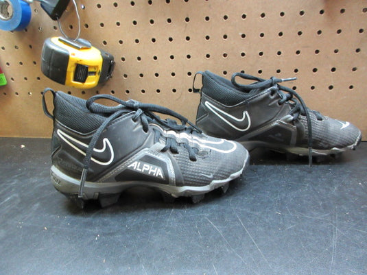 Used Nike Alpha Menace 3 Shark Football Cleats - Size Youth 1