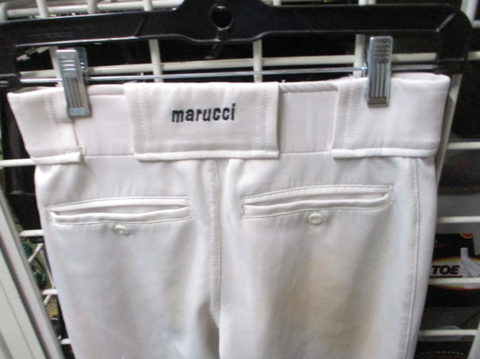 Used Marucci White Open Bottom Baseball Pants Size Youth Large