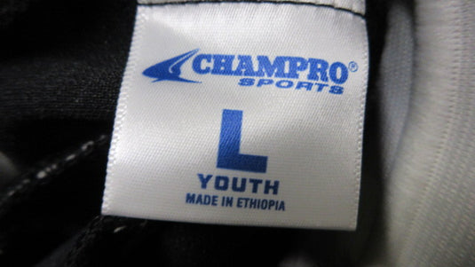 Used Champro Elastic Bottom Baseball Black Pants Size Youth Large