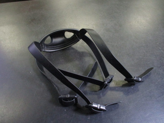 Used Schutt Leather Chin Strap in Black