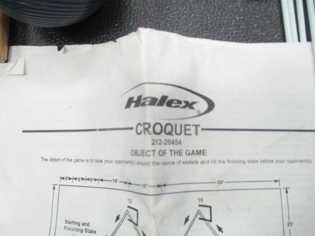 Load image into Gallery viewer, Used Halex Select 6-Player Croquet Set for Outdoor Games
