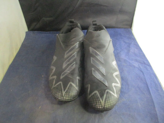 Used Adidas Freak Spark J 'Black Night Metallic' Velcro Cleats Adult Size 12