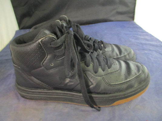 Used Converse Mid Top Faux Leather Sneakers Size 3.5