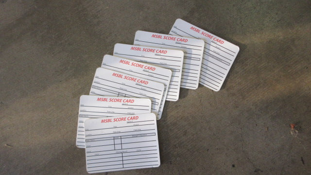 Load image into Gallery viewer, MSBL Score Cards QTY 7
