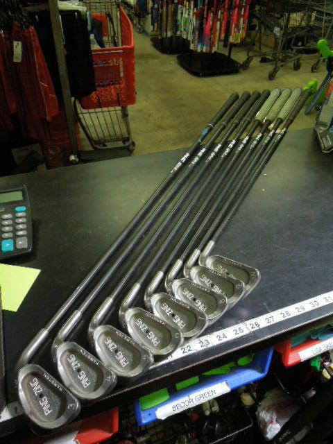 Used PING Zing Black Dot Karsten 8pc Right Hand Iron Set Matching Serials