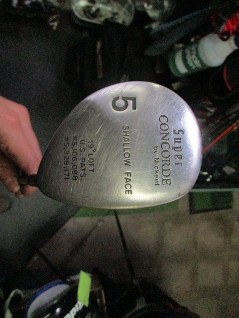 Vintage Super Concorde Shallow Face Right Hand 5 Wood by Nickent
