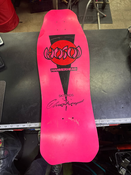 Collectible Hosoi Skateboards OG Hammerhead Made in Mexico Signed Skate Deck