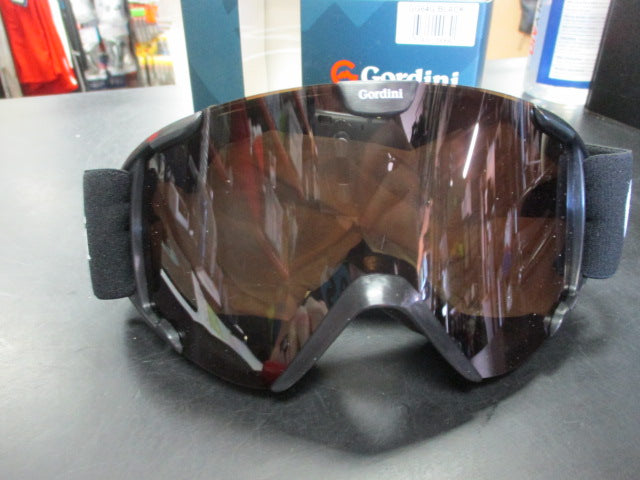 Load image into Gallery viewer, New Gordini Junior Starting Gate Double Lens Goggles - Black/Gold
