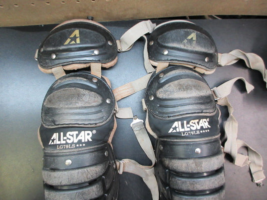 Used All-Star System 7 Catchers Shin Guards - 9-12