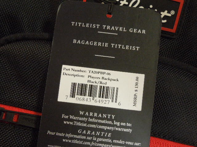 Load image into Gallery viewer, Like New Titleist FTK Sponsored Travel Gear Players Backpack
