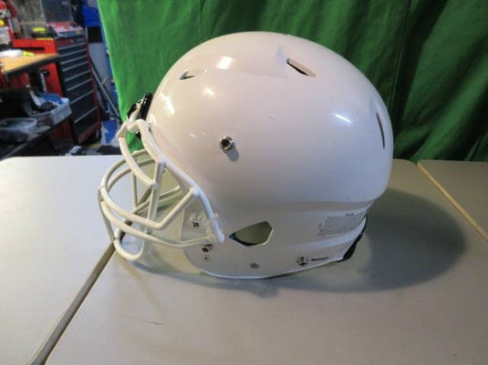 Used Schutt Vengeance A3 White Youth Medium Football Helmet (No Jawpads)