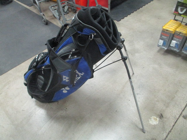 Load image into Gallery viewer, Used Yonex Black/Blue Golf Stand Bag
