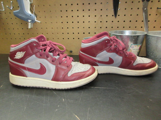 Used Air Jordan 1 Mid 'Cherrywood Red' Sneakers - Size Youth 5
