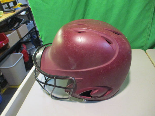 Used Mizuno Size 6 3/4- 7 3/8 Batting Helmet W/ Face Mask